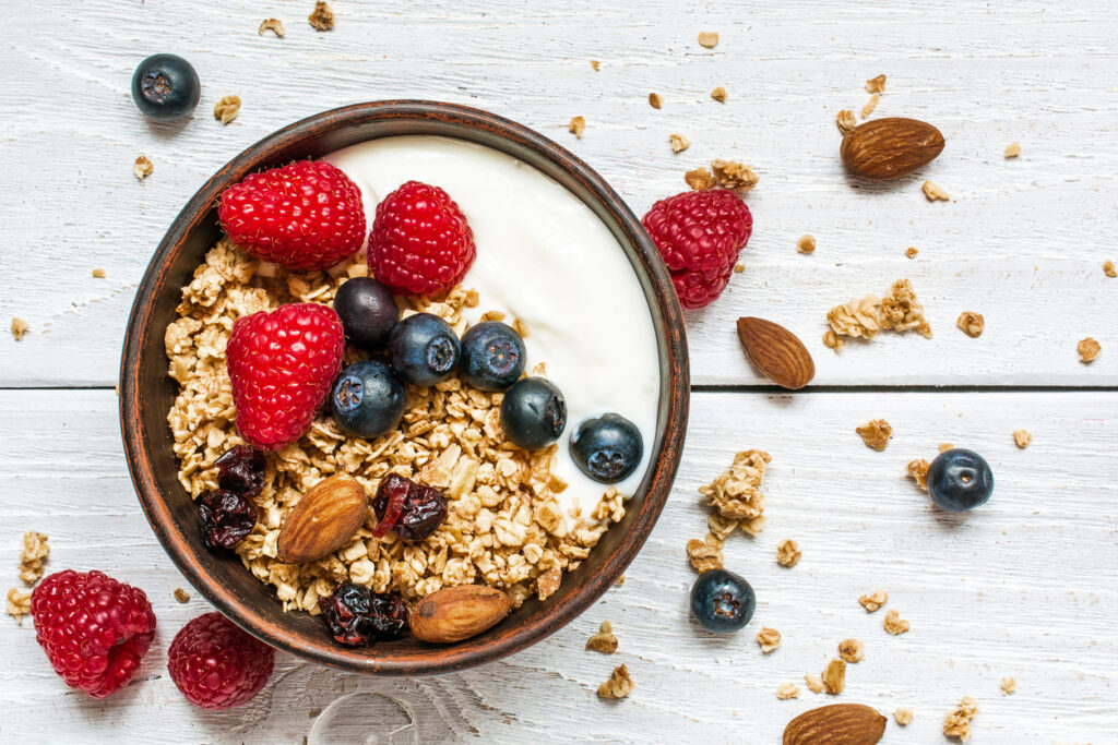 Oat Meal, Haferflocken, Stress, Nüsse, Beeren