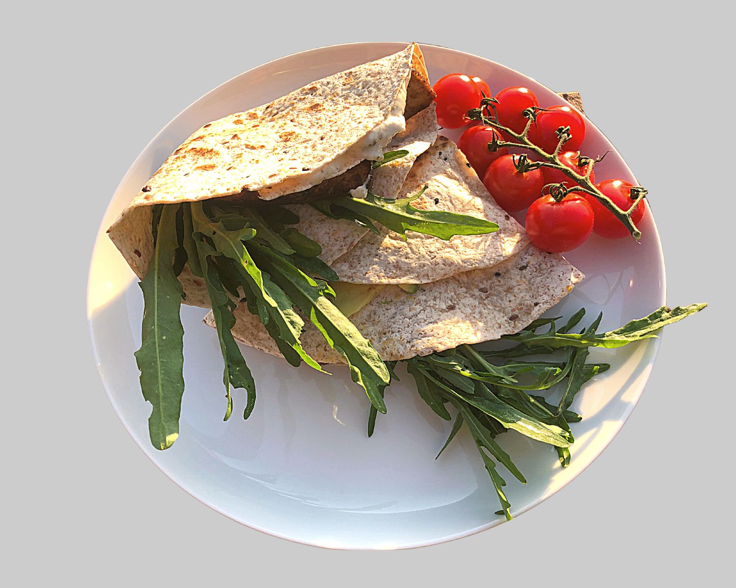 Tofu-Wraps mit Rucola - einfach, vegan &amp; lecker!