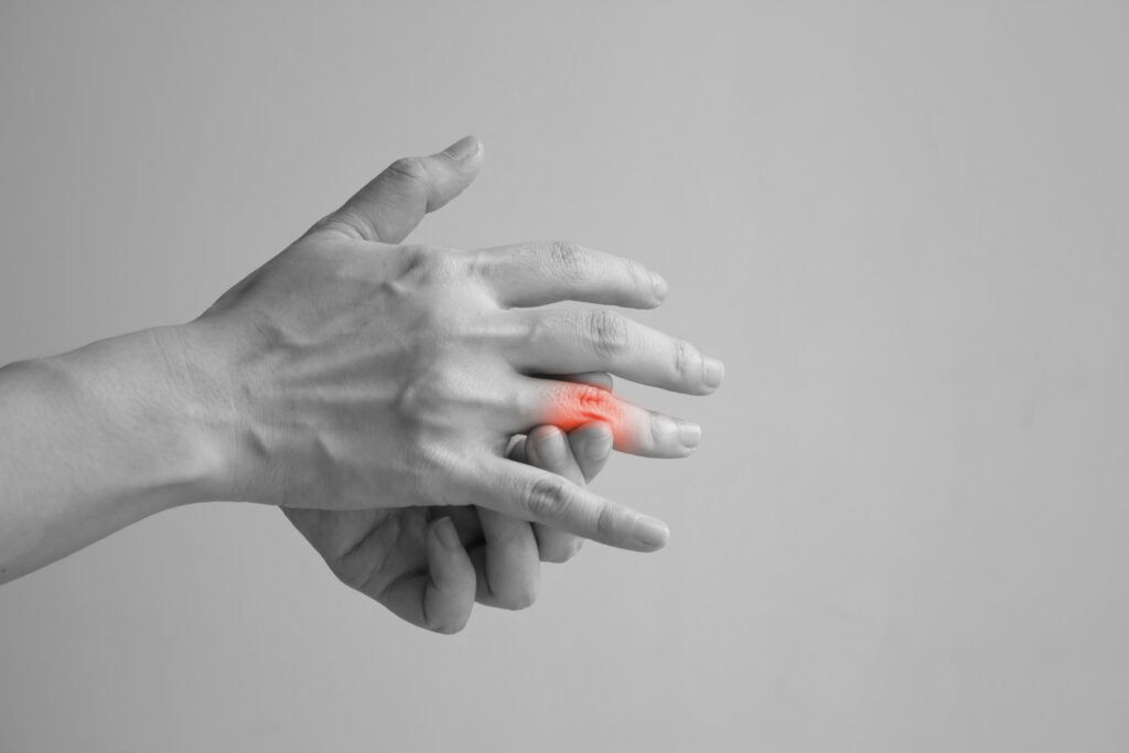 Hand,Schmerzen,prüfen,Diabetes,Blutzucker