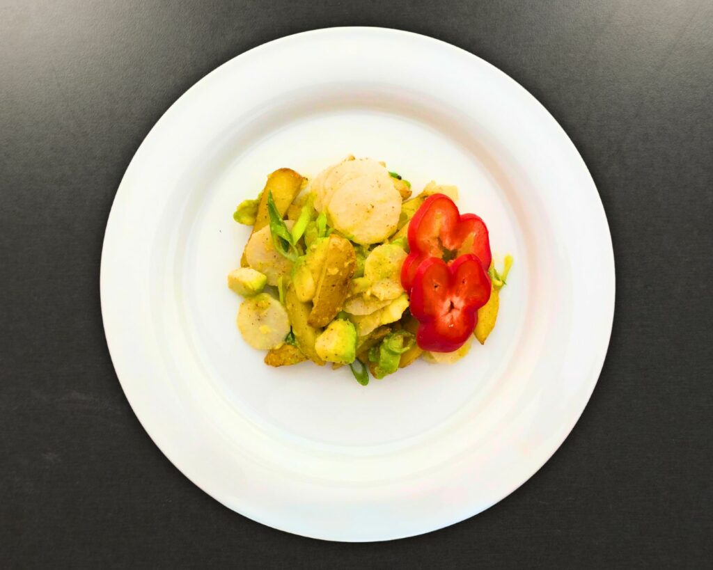 warm,kartoffelsalat, rettich,gesund, vegan, einfach,Rezept