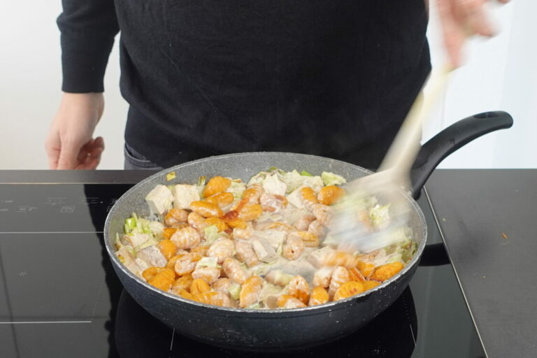 Gnocchi ,Gemüse, vegan, Pfanne geben, Gnocchi-Tofu-Pfanne