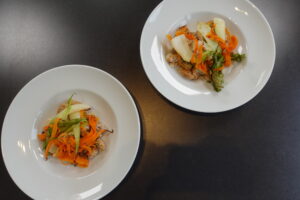 Gnocchi,Pak Choi ,Räuchertofu, geröstet, Ofen, vegan,