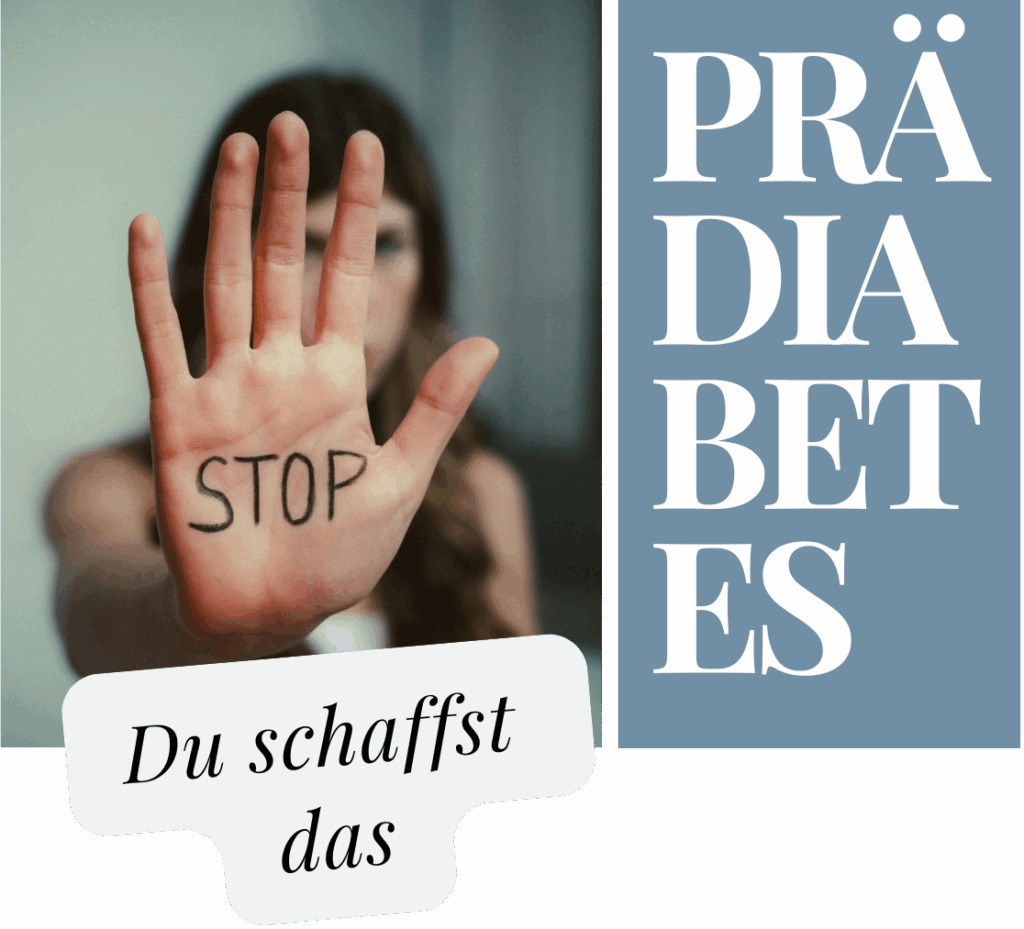 Prädiabetes,aufhalten,stoppen,behandeln,Frau,Hand,Stop,schaffen,Ernährung