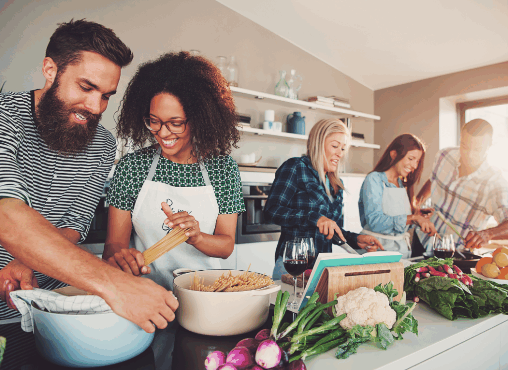 Küche,Lebens-Retter,Lebensmittel,Gruppe,kochen,gut,lecker,gesund,Freude