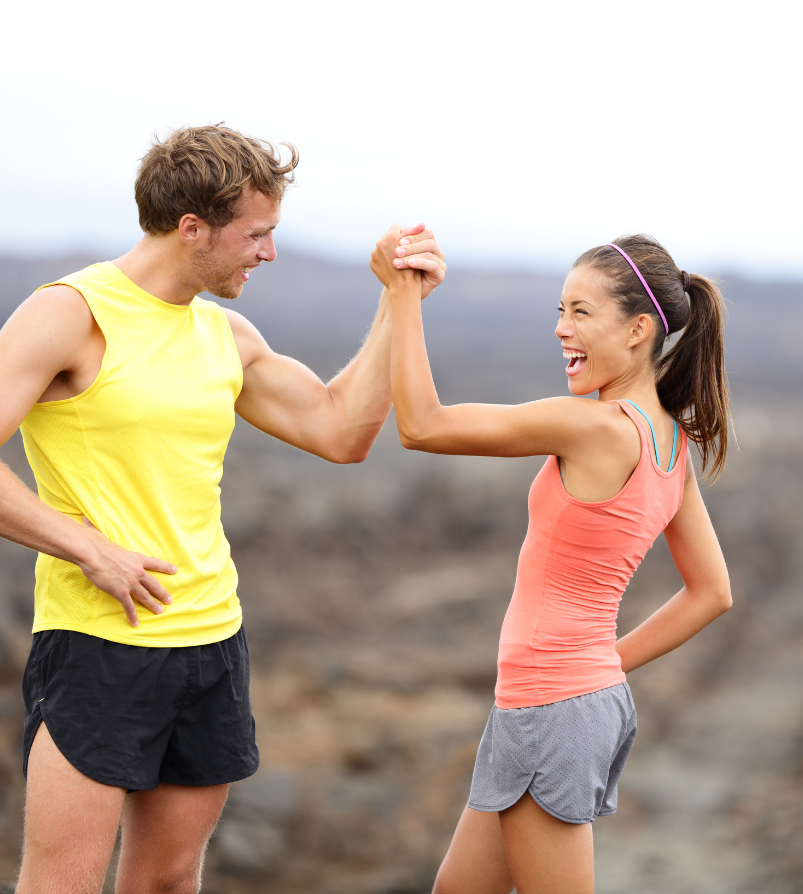 Paar,Sport,Kraft,Energie,Power,Stoffwechsel,gut,Ernährung,hilft,Mann,Frau